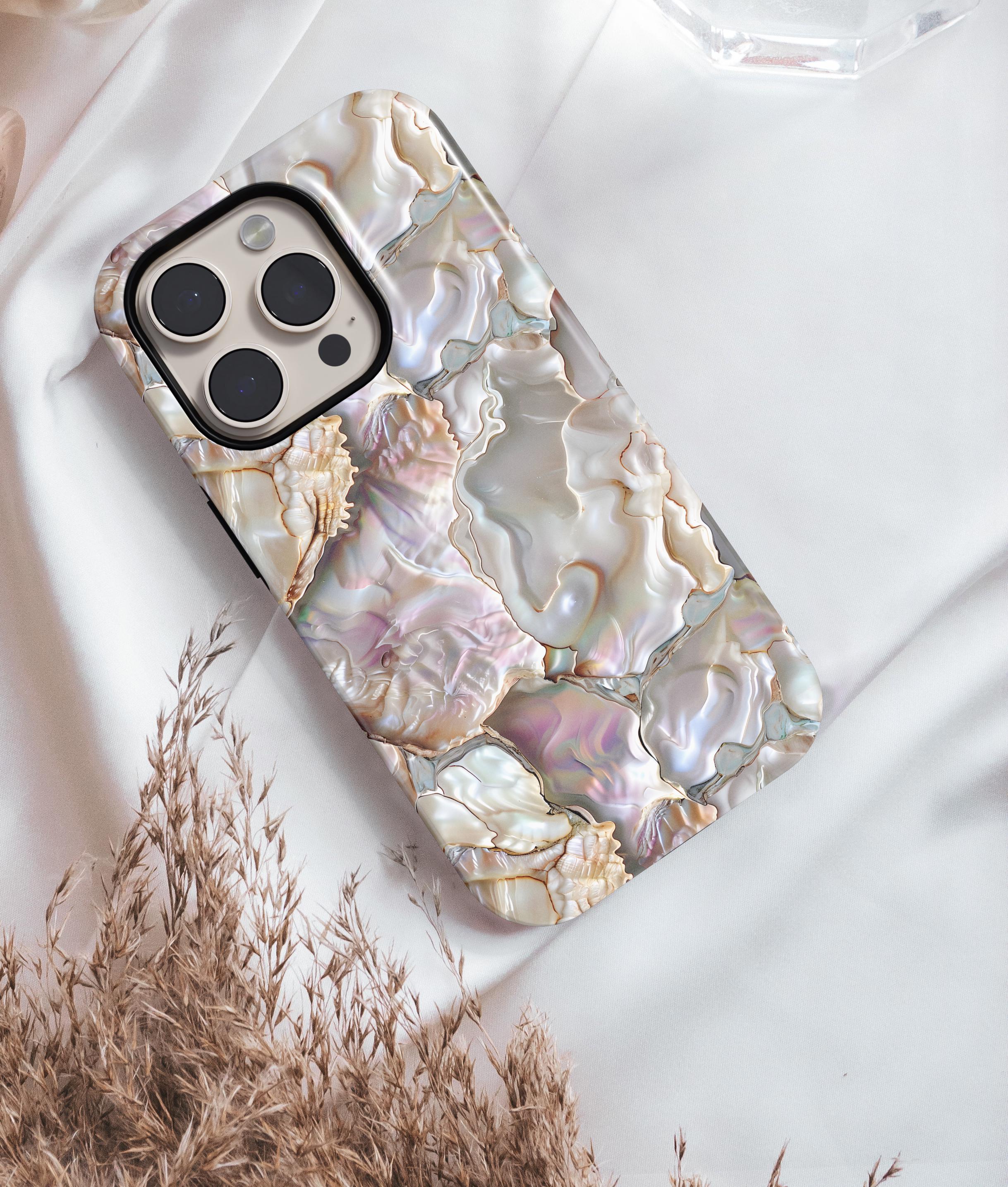 Pearlescent Phone Case Mother of Pearl Pink Abalone iPhone 15 14 13 12 11 8 Pro Max X XS XR Pixel Samsung S23 S24+ Mermaidcore Magsafe Case
