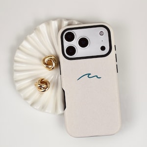 Minimalist Ocean Wave Phone Case: Beachy Chic iPhone, Samsung, Pixel Protective Cover, iPhone MagSafe Compatible