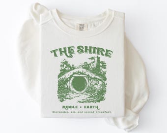 The Shire Sweatshirt, Middle Earth Sweater, LOTR Fantasy Book Comfort Colors Shirt