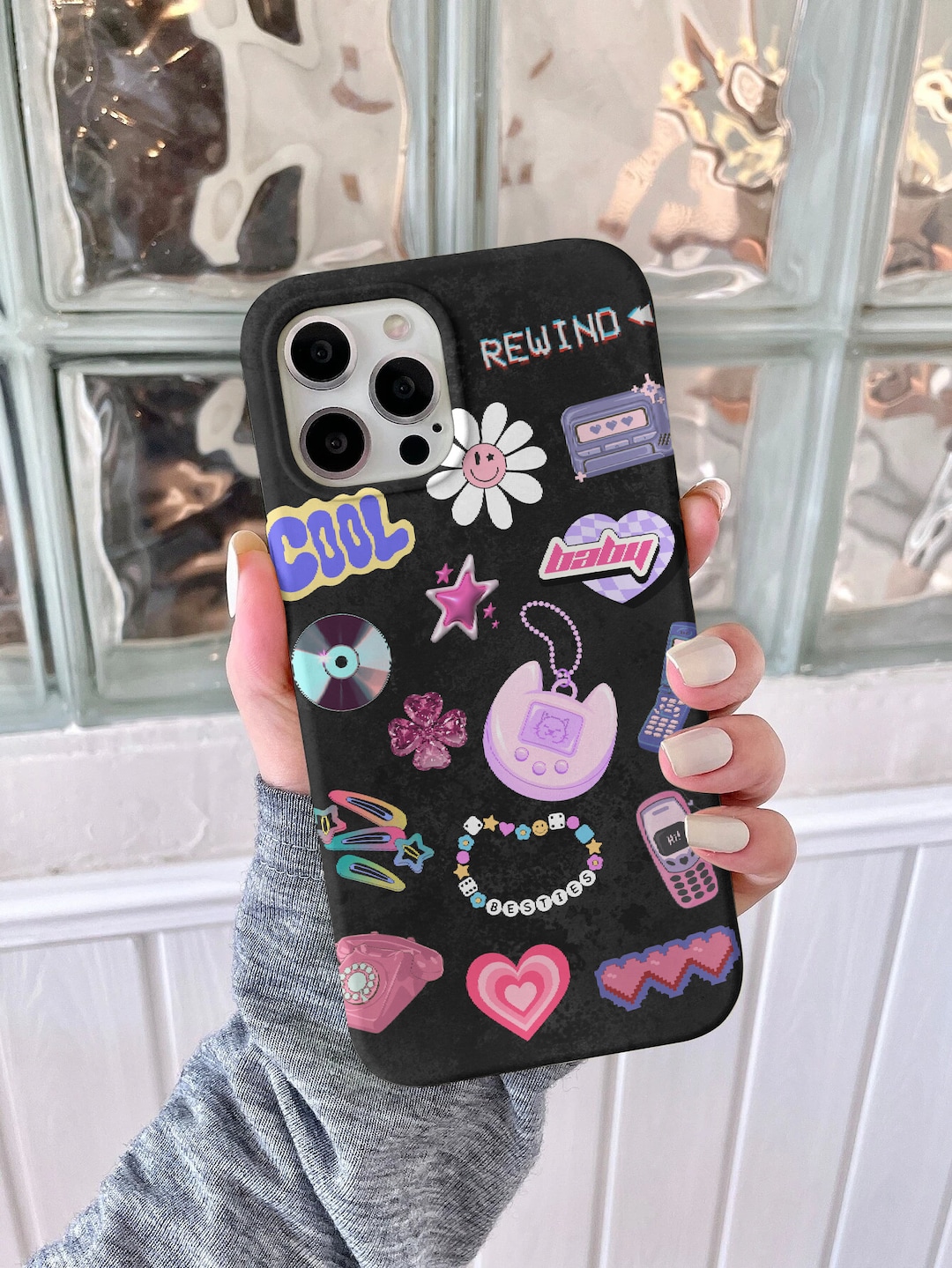 Y2k Phone Case Trendy Y2k iPhone Case Cool Kawaii Y2k Samsung Case Cute