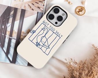 Funda para teléfono con diseño de ganso encarcelado - Meme de juego de palabras tonto, funda MagSafe para iPhone