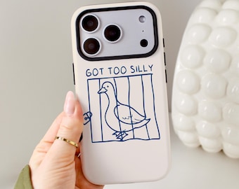 Funny Goose Jailbird Phone Case - Silly Pun Meme, iPhone Magsafe Cover