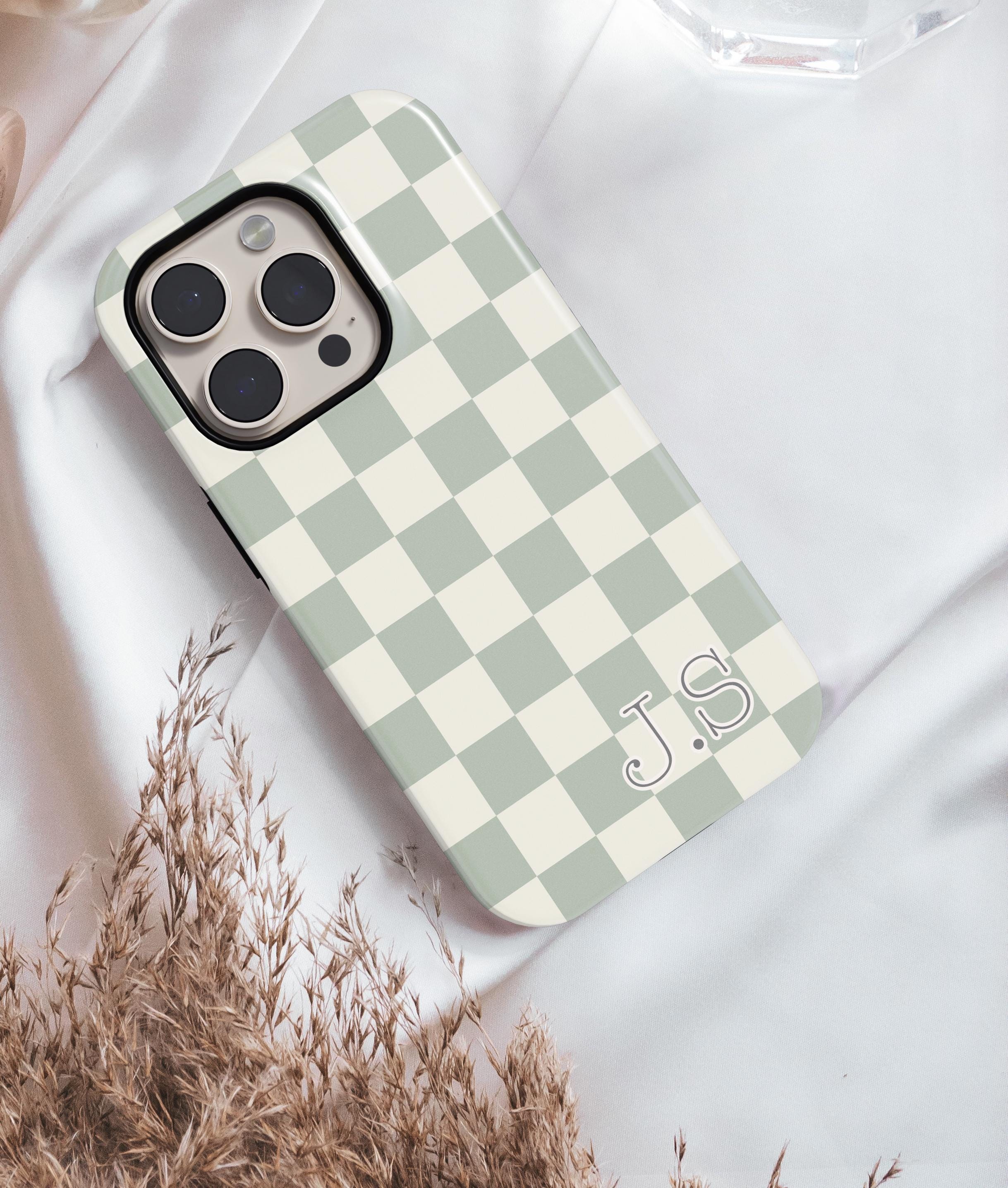 ★DESIGN SKIN★ Boucle pattern case checkerboard black Amazon.com: Design Skin Case Premium Embroidery Checkerboard
