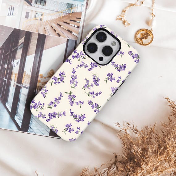 Lavender Floral Phone Case: Purple Wildflower, Botanical iPhone Magsafe Cell Phone Tough Cover - Etsy Lavender Floral Phone Case: Purple Wildflower, Botanical iPhone Magsafe Cell Phone Tough Cover - Etsy