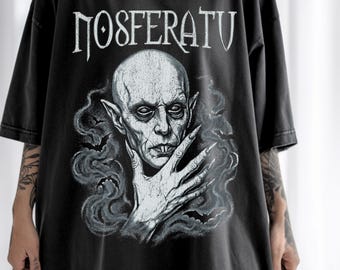 Nosferatu Shirt, Vampire Horror T-Shirt, Gothic Halloween Tee, Classic Horror Movie Inspired Graphic Shirt, Gothic Gift for Horror Fans