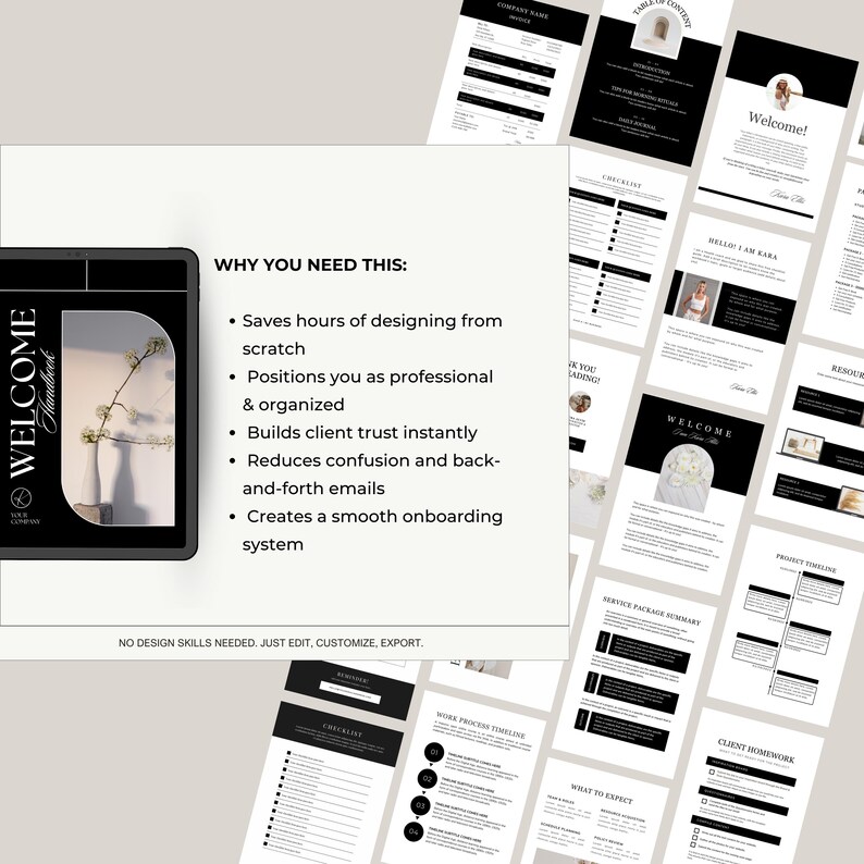 Client Welcome Packet Canva Template for Coaches, Service Providers ...