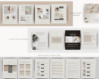 Modello di ebook da 50 pagine Canva: modello modificabile di guida al coaching minimalista per ebook Canva