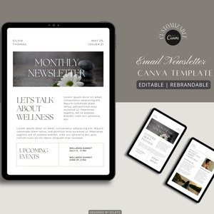 Email Newsletter Template, Canva Course Template, Marketing Template, Sales Email Template, Canva Newsletter, Email Marketing, Email Design.