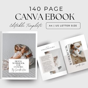 Canva E-book Template, Canva Workbook Template, Coaching Course Template, Lead Magnet Template, Course Creator Template, Canva Ebook