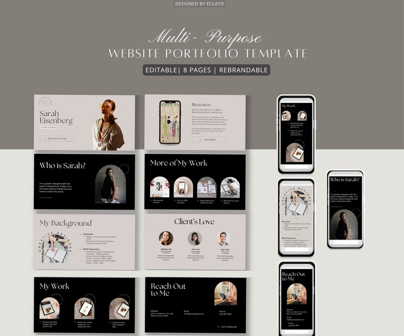Portfolio website
Website Template
Canva template
Canva Website
Canva portfolio
UGC Portfolio
Creative template
Canva Presentation
Media Kit
Minimal Portfolio
Neutral Template
UGC Canva Template
UGC Website