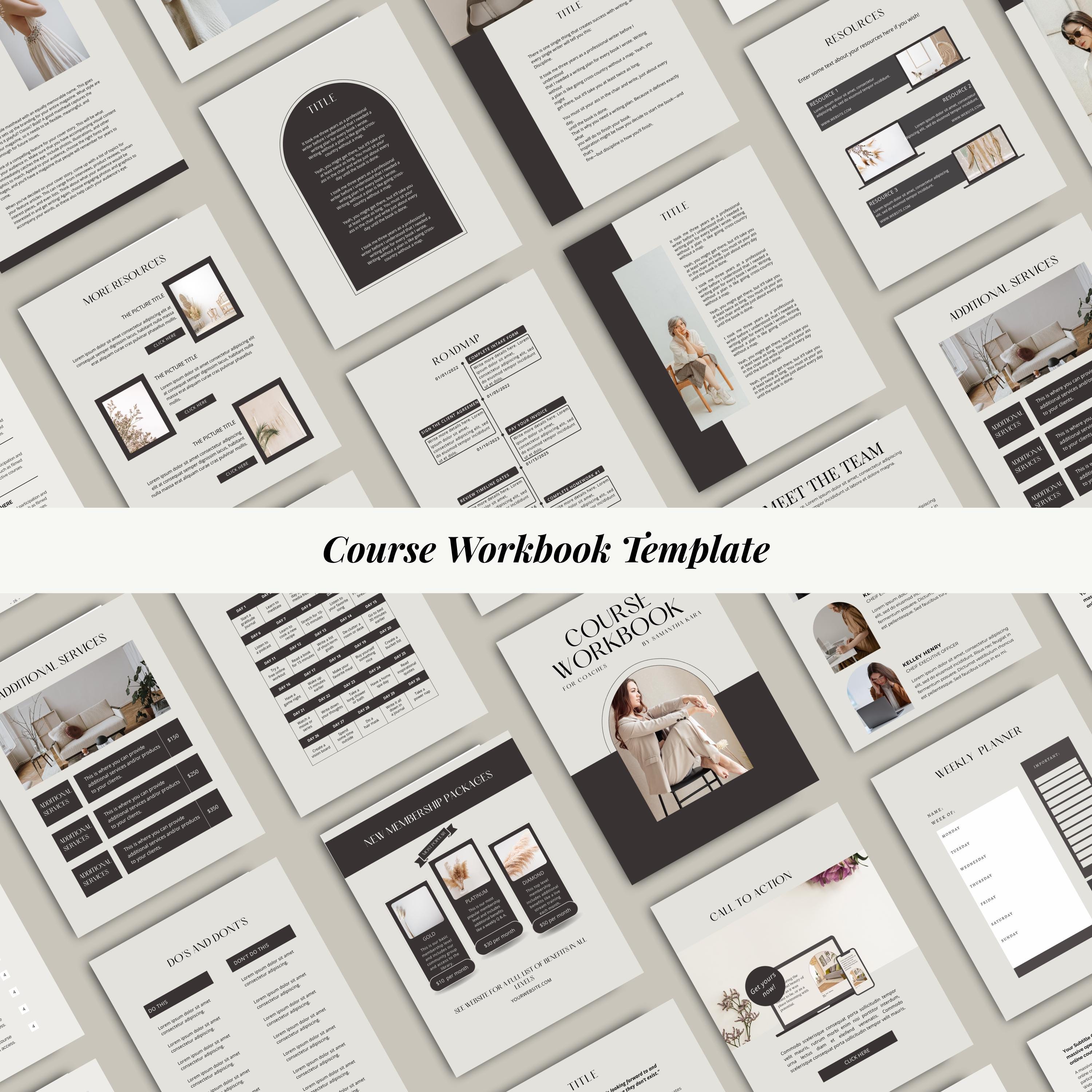 Canva Module Course Examples Course Creation Canva Bundle | 33 Masterclass Slides + 140 Page ...