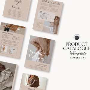 Product Catalog Template Canva | Wholesale Catalog Template | Catalog Template Canva | Product Catalogue | Line Sheet Template