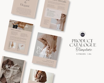 Product Catalog Template Canva | Wholesale Catalog Template | Catalog Template Canva | Product Catalogue | Line Sheet Template