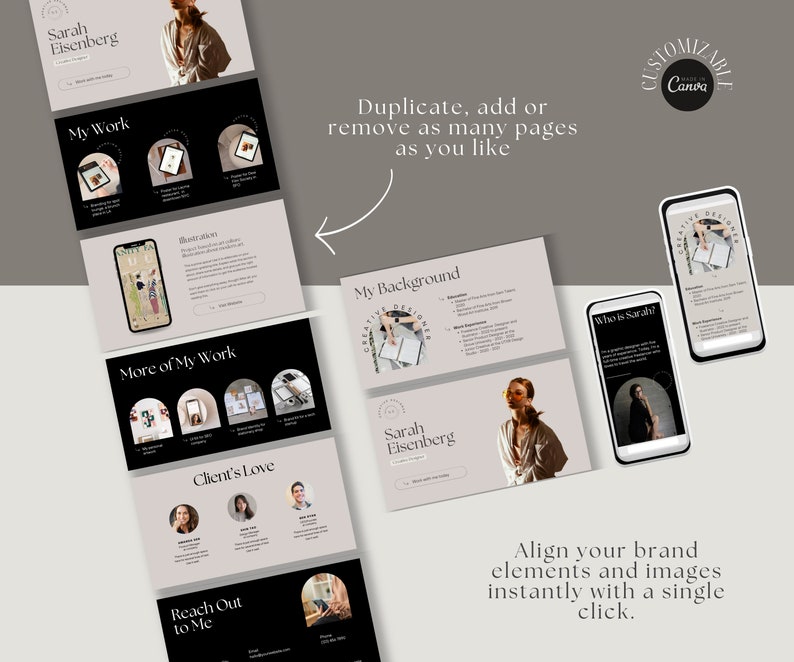 Portfolio website
Website Template
Canva template
Canva Website
Canva portfolio
UGC Portfolio
Creative template
Canva Presentation
Media Kit
Minimal Portfolio
Neutral Template
UGC Canva Template
UGC Website