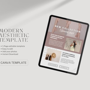 Email Newsletter Template, Brown Canva Template, Marketing Template, Sales Email Template, Canva Newsletter, Email Marketing, Email Design.