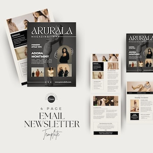 Email Newsletter Template, Canva Template, Marketing Template, Sales Email Template, Canva Newsletter, Email Marketing, Email Design.