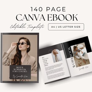 Canva E-book Template, Canva Workbook Template, Coaching Course Template, Lead Magnet Template, Course Creator Template, Canva Ebook