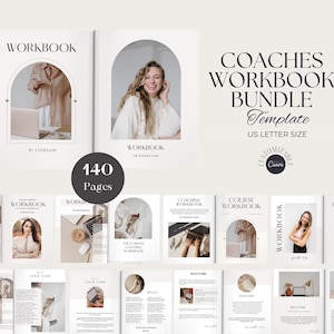 Canva E-book Template, Canva Workbook Template, Coaching Course Template, Lead Magnet Template, Course Creator Template, Canva Ebook