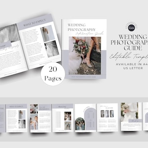 Wedding Photography Pricing Guide: Canva Template (20 Editable Pages)
