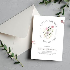Bridal Shower Newspaper Template,  Bridal Shower Newspaper Invitation with Photo, Bridal Shower Timeline, Editable Wedding Template