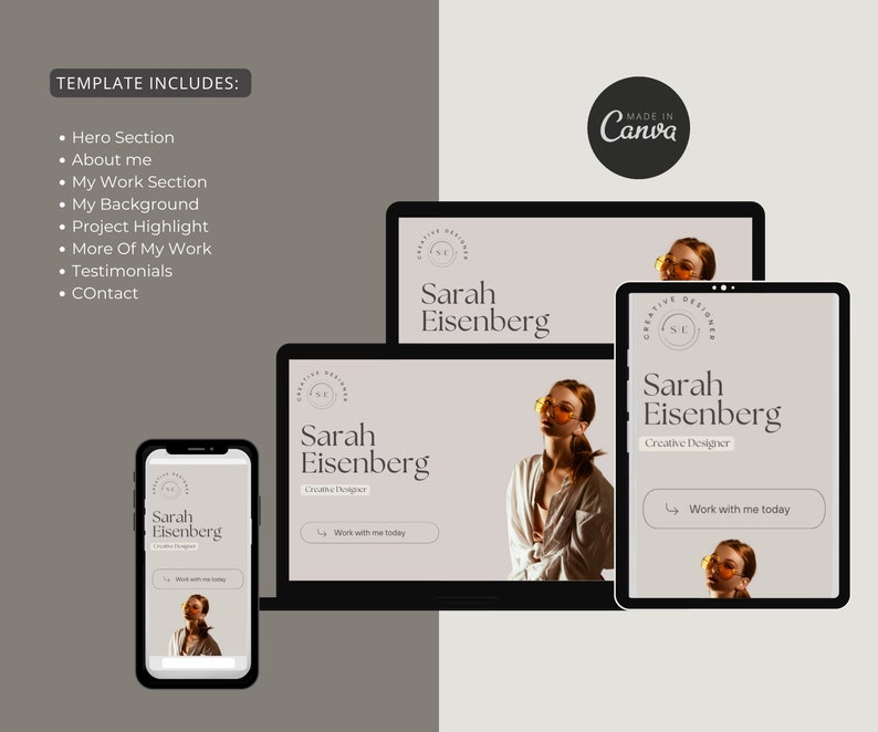 Portfolio website
Website Template
Canva template
Canva Website
Canva portfolio
UGC Portfolio
Creative template
Canva Presentation
Media Kit
Minimal Portfolio
Neutral Template
UGC Canva Template
UGC Website