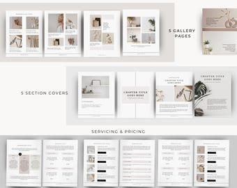 Modello di ebook Lead Magnet per Canva / Modello di ebook per rivista di coaching e workbook, modello di marketing
