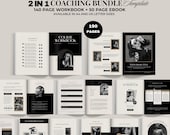 2-in-1 Coach & Creator Bundle | 140-Page Workbook + 50-Page eBook | Digital Course Toolkit | Canva Template