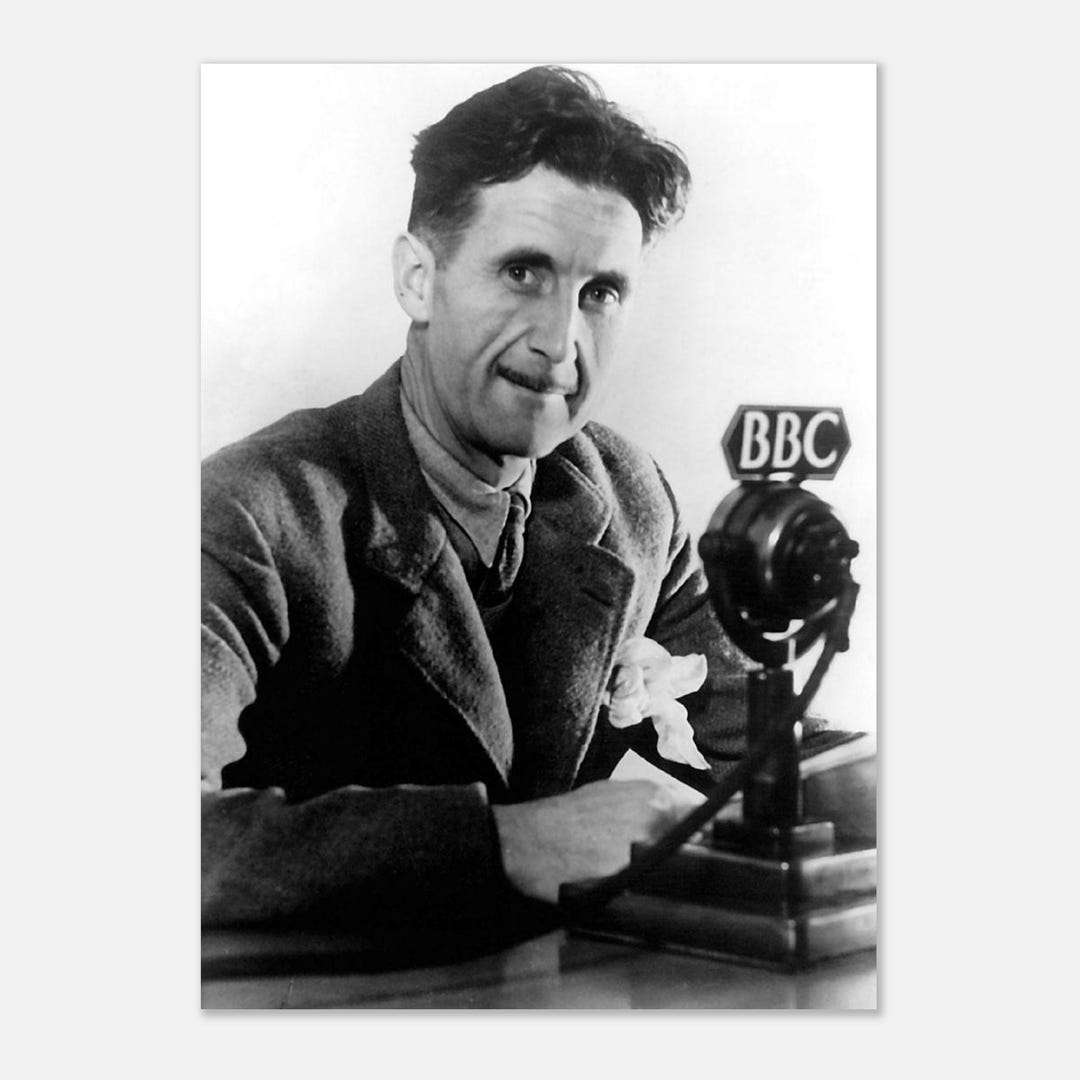 George R Owen George Orwell Portrait Matte Poster - Etsy