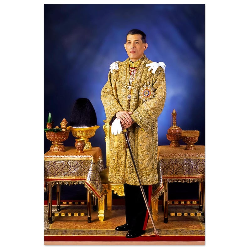 King Maha Vajiralongkorn (rama X) Portrait Matte Poster - Etsy Canada