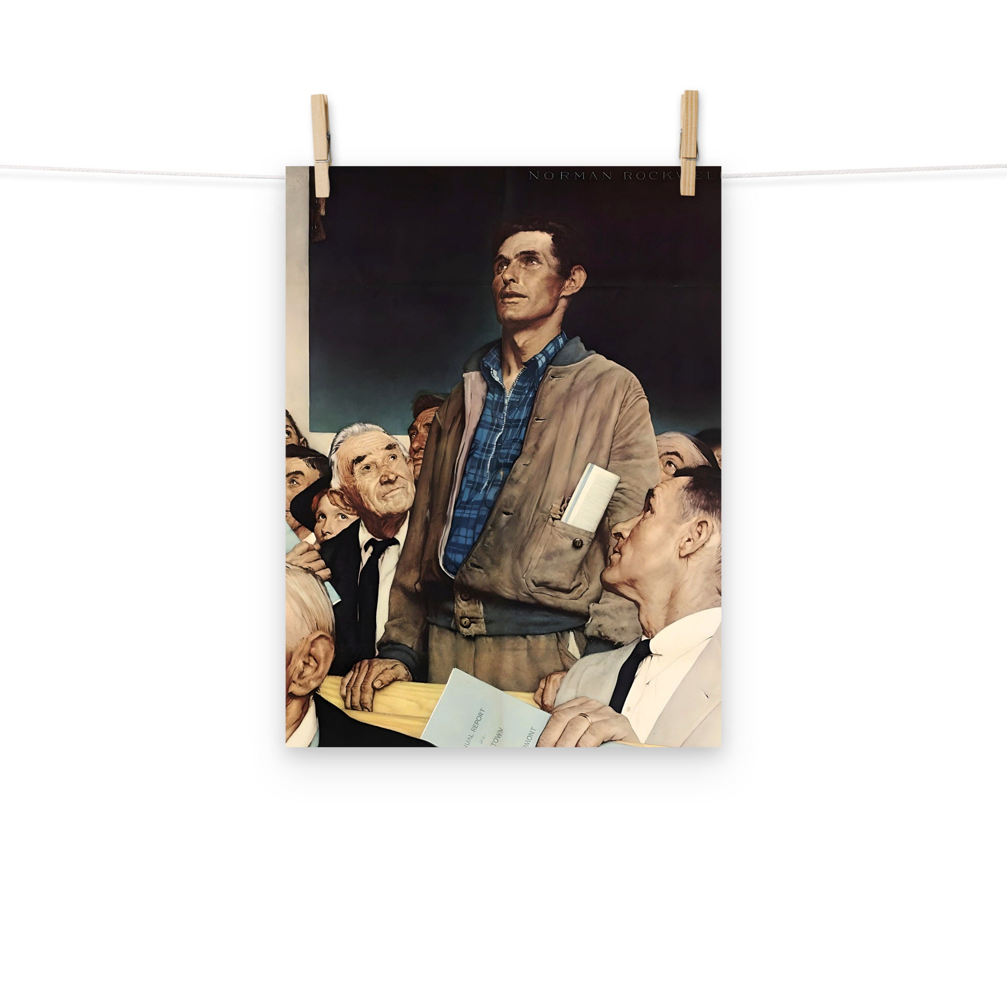 ノーマン・ロックウェル作「言論の自由」マットポスター - Etsy 日本