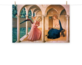 The Annunciation by Beato Angelico Matte Poster