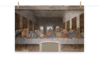 レオナルド・ダ・ヴィンチ作「最後の晩餐」マットポスター - Etsy 日本
