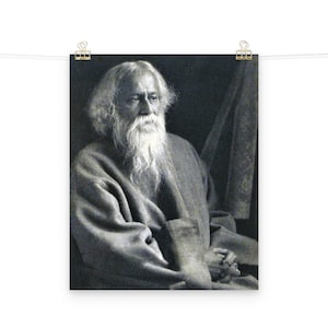 Plakat matowy Rabindranatha Tagore