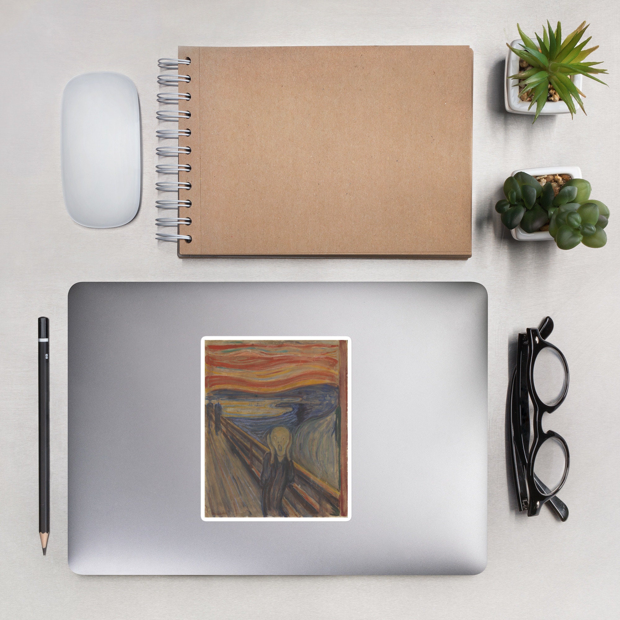 The Scream by Edvard Munch Sticker