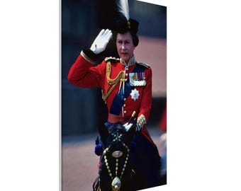 Queen Elizabeth II Trooping the Colour Canvas
