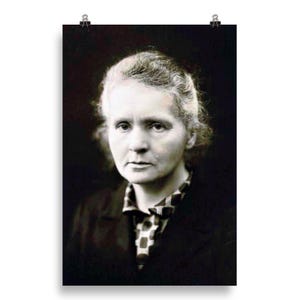 Marie Curie Matte Poster