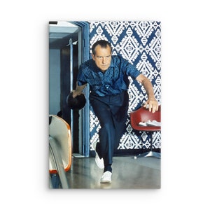 Richard Nixon Bowling Canvas