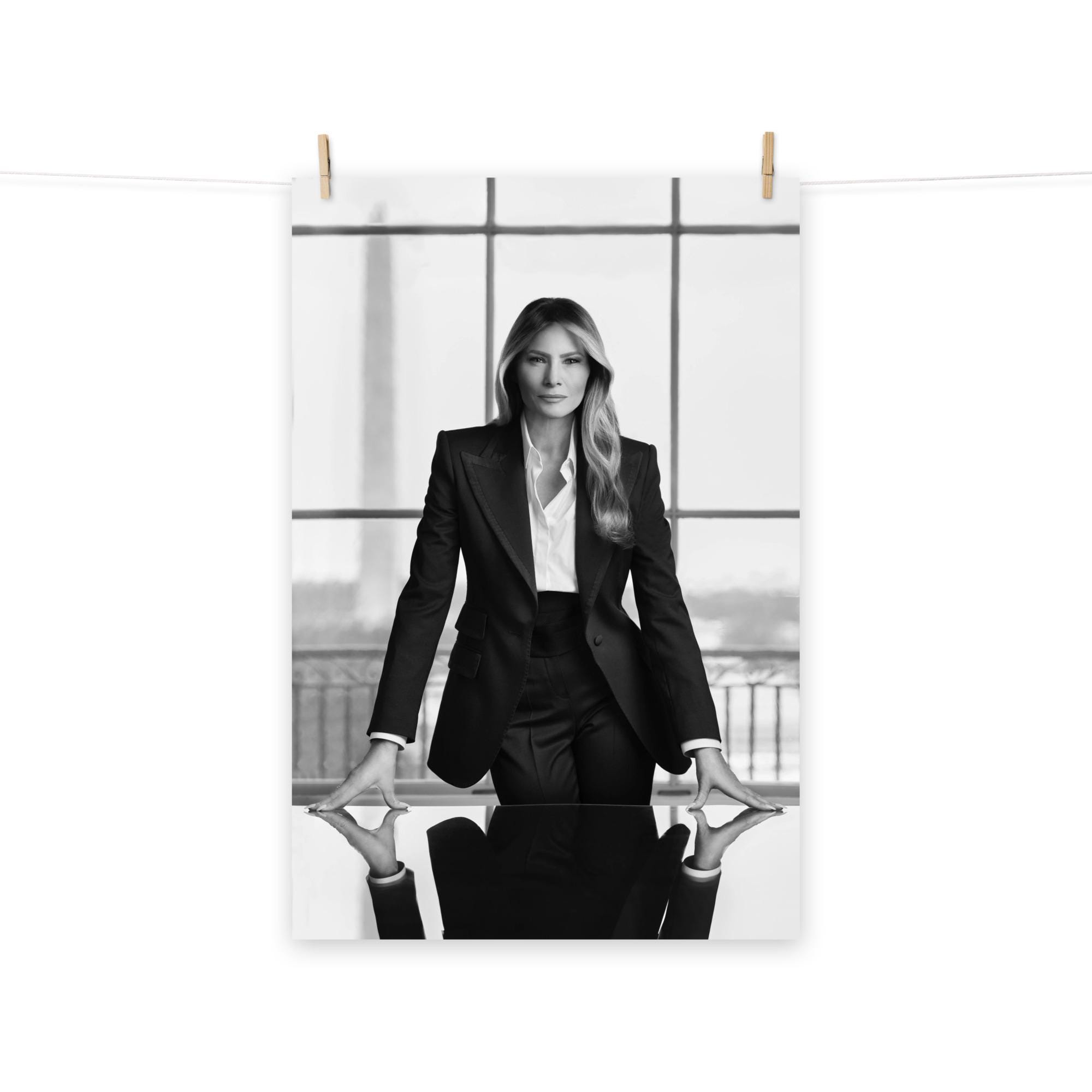 First Lady Melania Trump Official Portrait 2025 Matte Poster