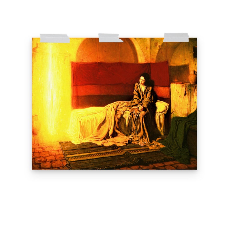 The Annunciation by Henry Ossawa Tanner Matte Poster