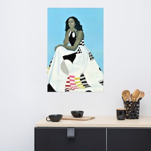 First Lady Michelle Obama by Amy Sherald Poster
