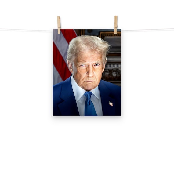 ドナルド・トランプ大統領公式ポートレート 2025 マットポスター