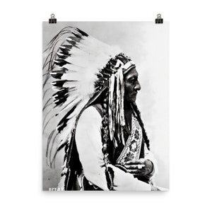 Sitting Bull in 1885 Matte Poster