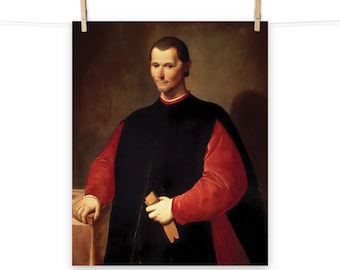 Niccolo Machiavelli by Santi di Tito Matte Poster