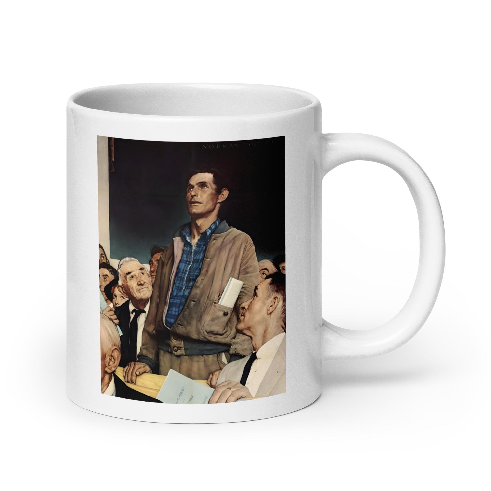 Freedom of Speech by Norman Rockwell Mug