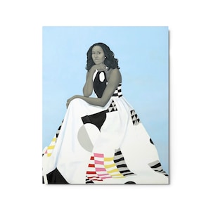 First Lady Michelle Obama by Amy Sherald Metal Poster