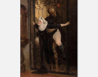 The Sin by Heinrich Lossow Canvas