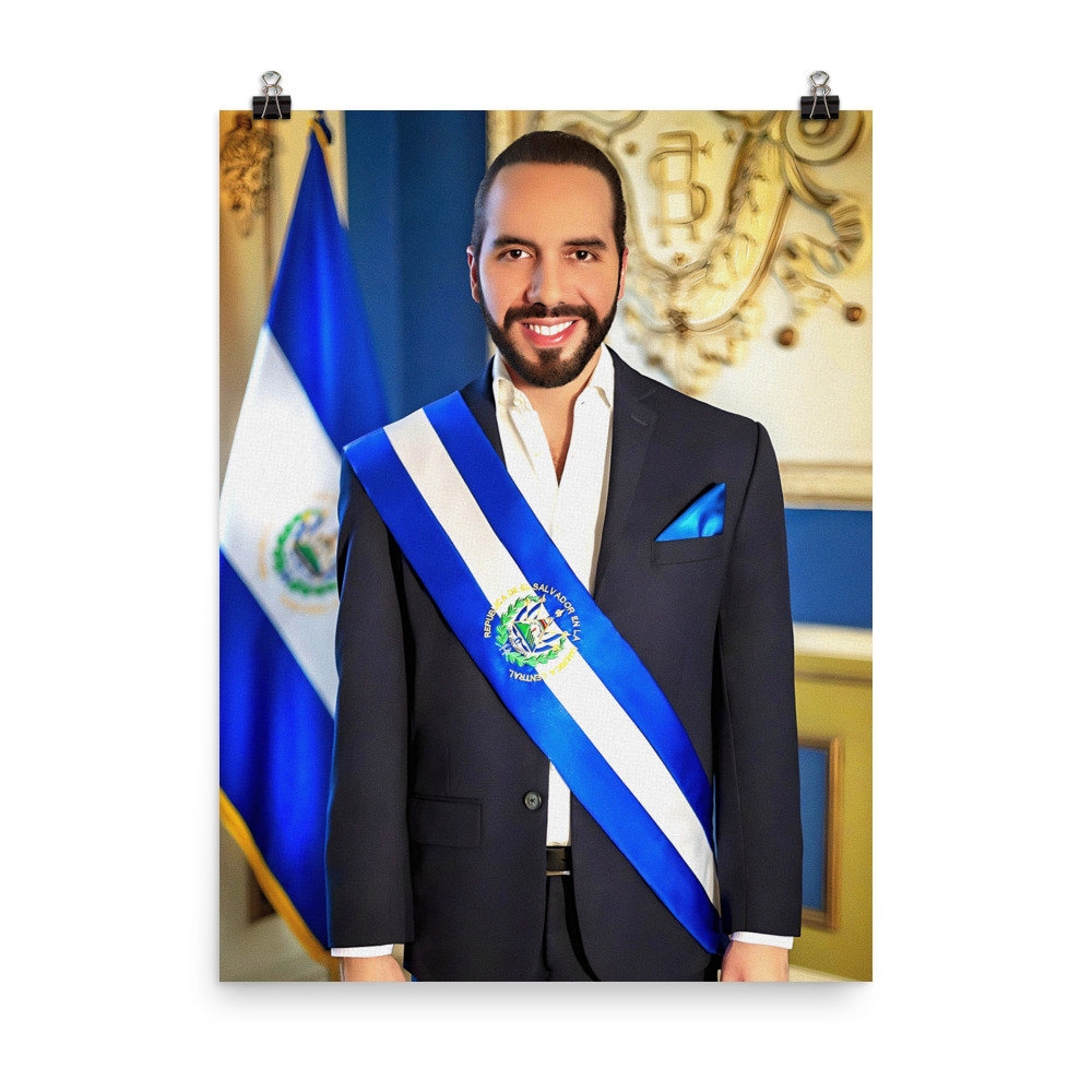 Nayib Bukele Official Portrait Matte Poster - Etsy