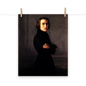 Franz Liszt Matte Poster