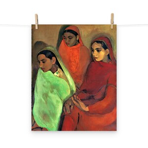 Three Girls by Amrita Sher-Gill  Matte Poster