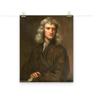 Sir Isaac Newton Matte Poster